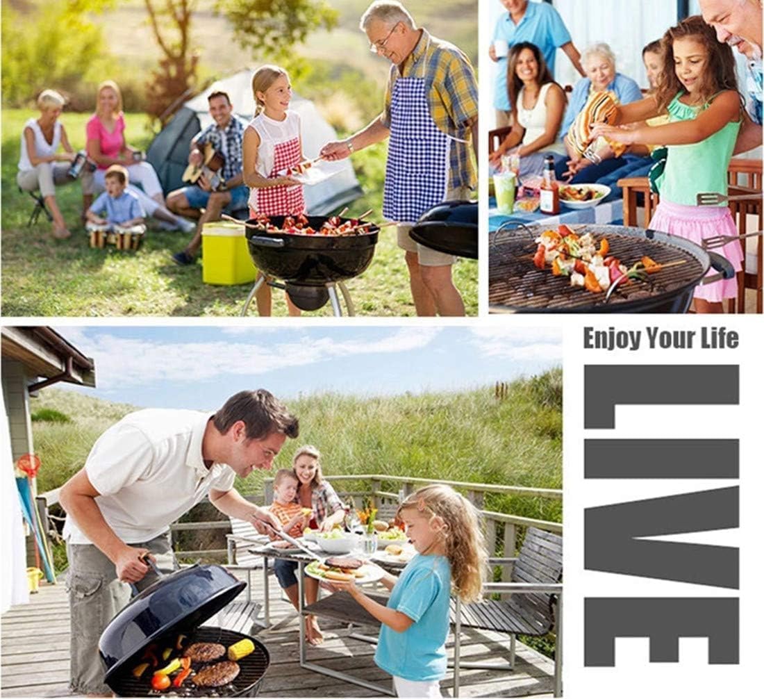 18PCS Kabob Skewers Flat Metal BBQ Barbecue Skewer 14" Long Stainless Steel Shish Kebob Sticks Wide Reusable Grilling Skewers Set for Meat Shrimp Chicken Vegetable, 18 Pack