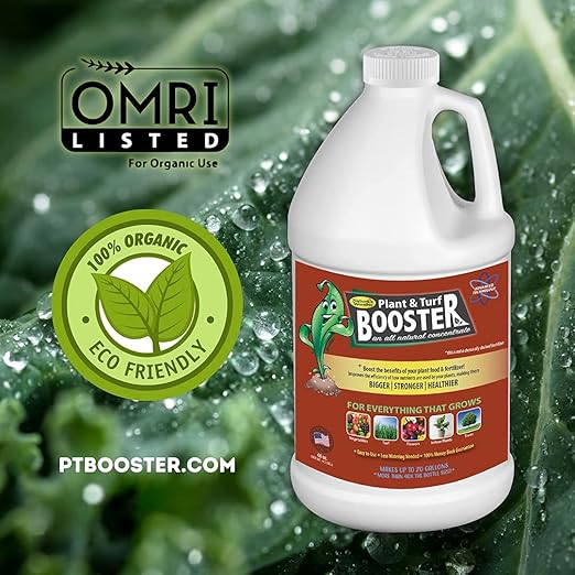 Nature's Wonder Organic Soil Conditioner & Root Booster for Plants - Concentrated Liquid Biostimulant with Fulvic Humic Acid for Plants, Potting Soil, Flowers & Lawns - 60oz