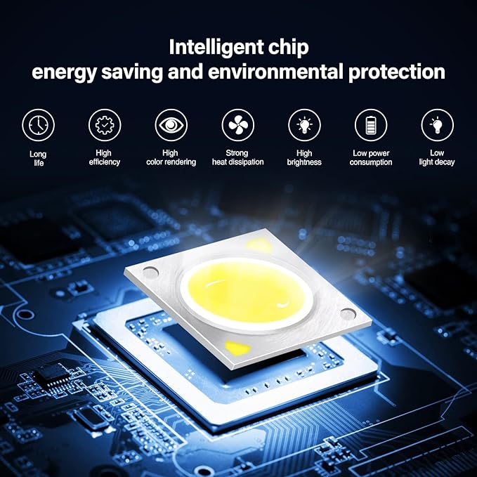 LemonBest Landscape Lights - 5W 110V Outdoor Spotlight - Waterproof IP65-3000K Warm White LED Landscape Lights - 5ft Cable for Yard Garden Patio Driveway House (Include Spike) (4 Pack)