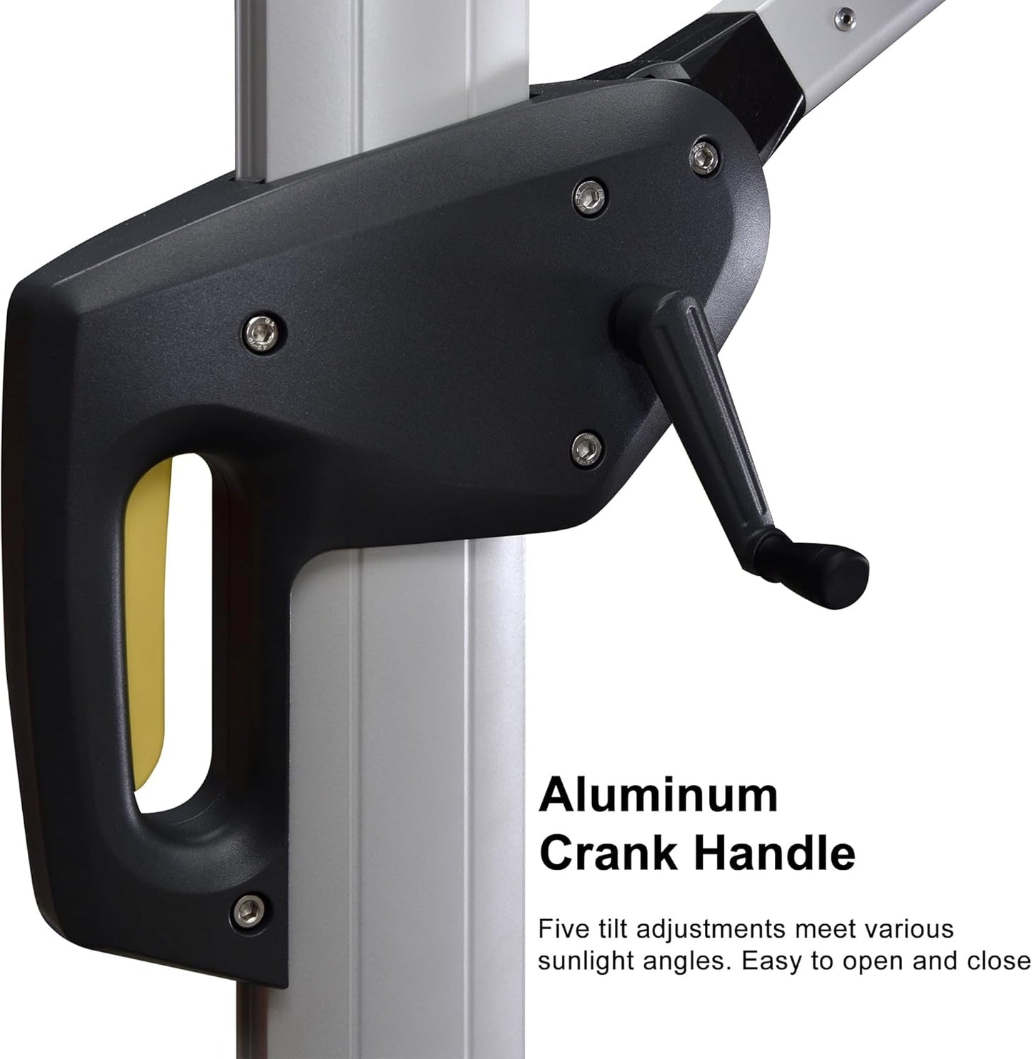 PURPLE LEAF 12 Feet Double Top Round Deluxe Patio Umbrella Offset Hanging Umbrella Outdoor Market Umbrella Garden Umbrella, Turquoise Blue