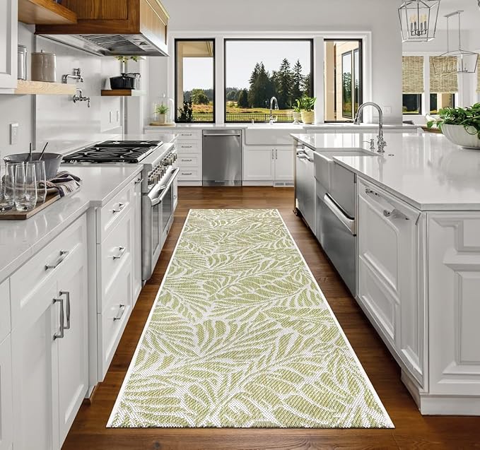 Keen Home Design Terrace Outdoor Runner Rug - 2x6 Washable Indoor/Outdoor Rug for Patio, Kitchen, Balcony, Beach, Garden, Deck and Porch, Size: 2'2"x5'7"