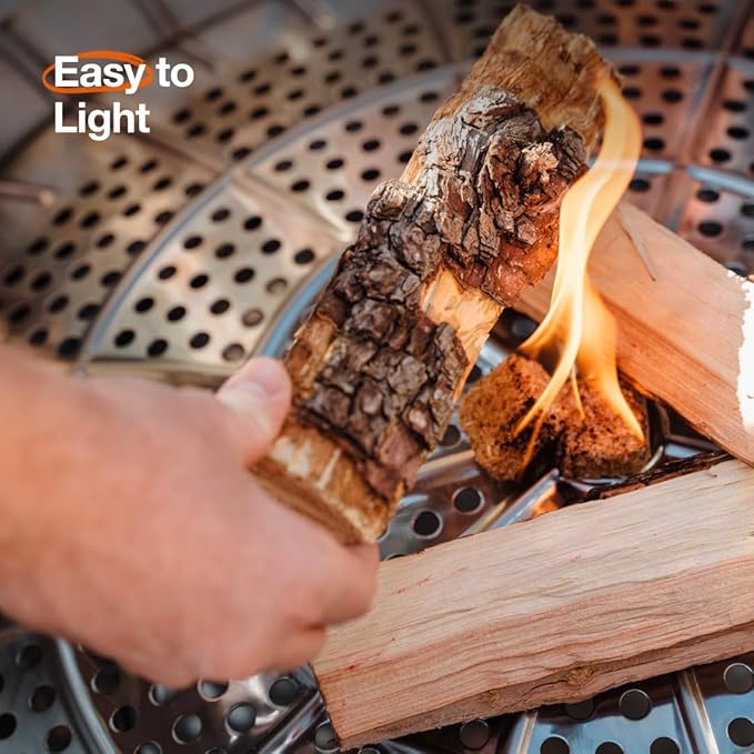 Solo Stove Yukon 27 Inch Smokeless Fire Pit with Removable Ash Pan - Wood Burning Portable Stainless Steel Outdoor Fireplace, Stainless Steel, Ideal for 6 or More People, 38 lbs,Mulberry