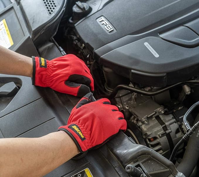 DULFINE High Performance Work Gloves For Men(3 Pairs Pack), High Dexterity Touch Screen For Multipurpose,Excellent Grip (XX-Large)