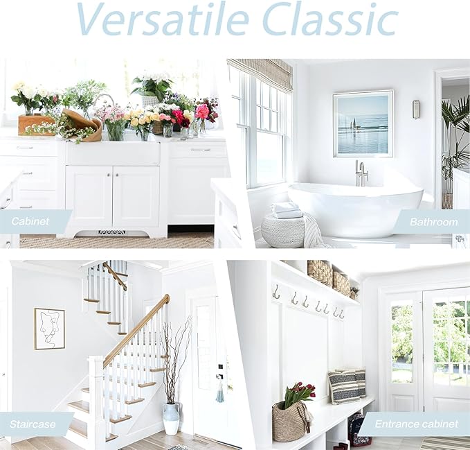 Dimoon 118''x17.7'' White Thicken Peel and Stick Wallpaper Contact Paper Modern Self Adhesive Wall Paper Removable Renter Friendly Textured Solid Color Vinyl Roll (118''x17.7'',White Thicken)