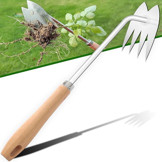 Japanese Weed Puller Tool Gardening Hand Weeder Tools,Manual Hand Pulling Weeder for Vegetable Gardening Backyard Farm Planting & Weeding Removal Quick Work
