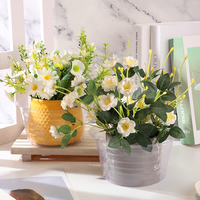 Hoolerry Plastic Plant Saucer Clear Deep Drip Tray Thickened Clear Plant Saucers Trays for Pots Deep Drip Trays for Home Garden Indoor and Outdoor Potted(15 Pcs, 6, 8, 10 Inch)