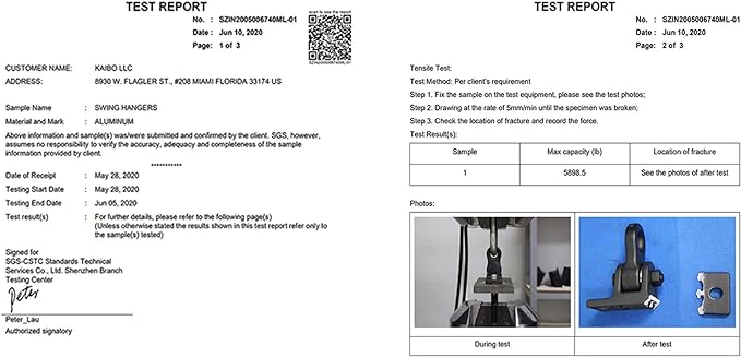 Heavy Duty Metal Color Swing Hangers Screws Bolts Included Over 5000 lb Capacity Playground Porch Yoga Seat Trapeze Wooden Sets Indoor Outdoor 2 Pack