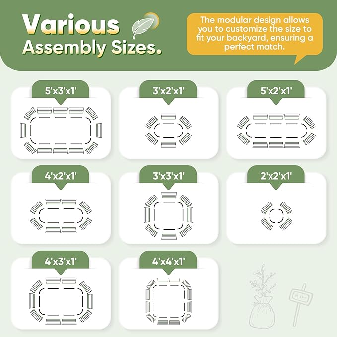 KING BIRD Raised Garden Bed Kit 2025 Upgraded Modular DIY Galvanized Planter Garden Box Outdoor for Gardening, Vegetables, Flowers, Elegant Roman Column Design, 71x24x12 in, Dark Grey
