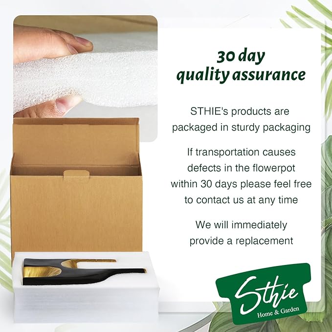 Ceramic Plant Pots with Drainage Holes and Saucers, Round Flower Pots for Indoor Plant, 3.9/5.2/6.7 Inches Flower Large Planters Set of 3