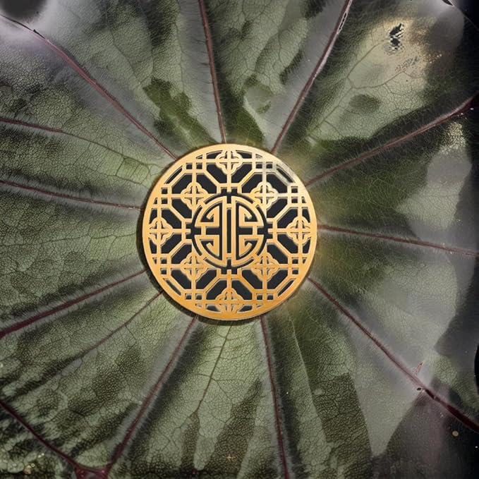 Copper Bird Bath Purification Disk, Water Wiggler for Bird Bath, Bird Bath Copper Disk, 1mm Reinforced 99% Pure Copper Cleaning Disk, Universal Fit for Outdoor Birdbaths, 4 Inch in Diameter (B)