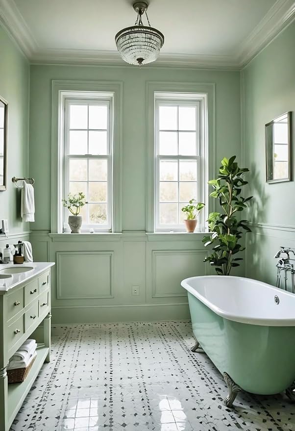 Dimoon 78.7''x17.7'' Green Peel and Stick Wallpaper Contact Paper Modern Self Adhesive Wall Paper Removable Renter Friendly Textured Solid Color Shelf Cabinet Vinyl Roll (78.7''x17.7'',Light Green)