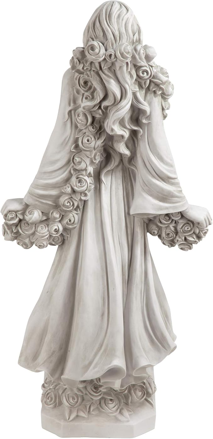 Design Toscano KY47018 Flora Divine Patroness of Gardens Roman Statue, 14 Inches Wide, 14 Inches Deep, 31 Inches High, Antique Stone Finish