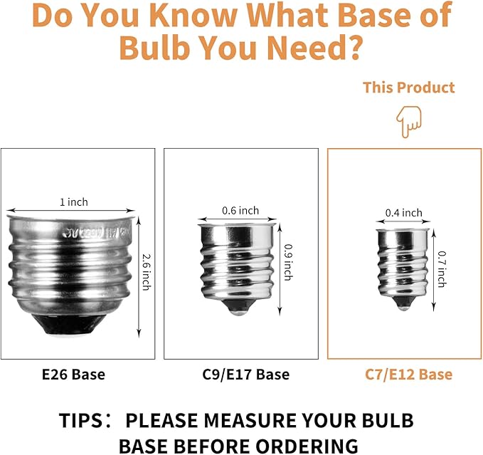 Brightown 25 Pack G40 Colorful Incandescent Bulb, Vintage Globe Replacement Light Bulb for Christmas Lights, 5 Watt E12 C7 Candelabra Base for Patio Yard Garden Holiday Xmas Decoration