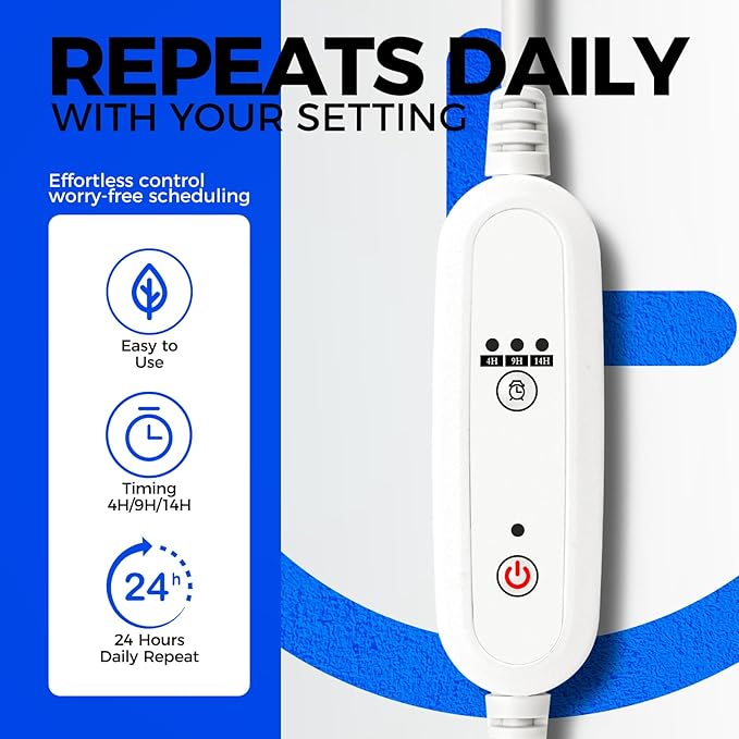 Barrina Hanging Grow Lights for Indoor Plants, 25W Full Spectrum, with Timer and 16.4FT Power Cord, Pendant Plant Lights for Indoor Growing, Large Tall Plant, Garden, Flowers, Greenhouse