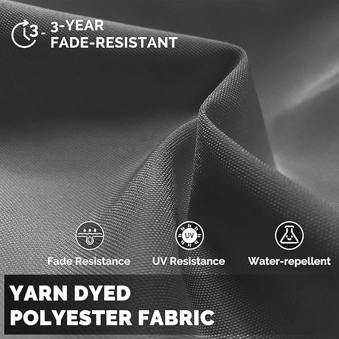 PURPLE LEAF 9' X 11.5' Patio Umbrella with Base Rectangle Cantilever Umbrella Outdoor Offset Umbrella with 360-degree Rotation for Garden Deck Pool Patio Light Grey