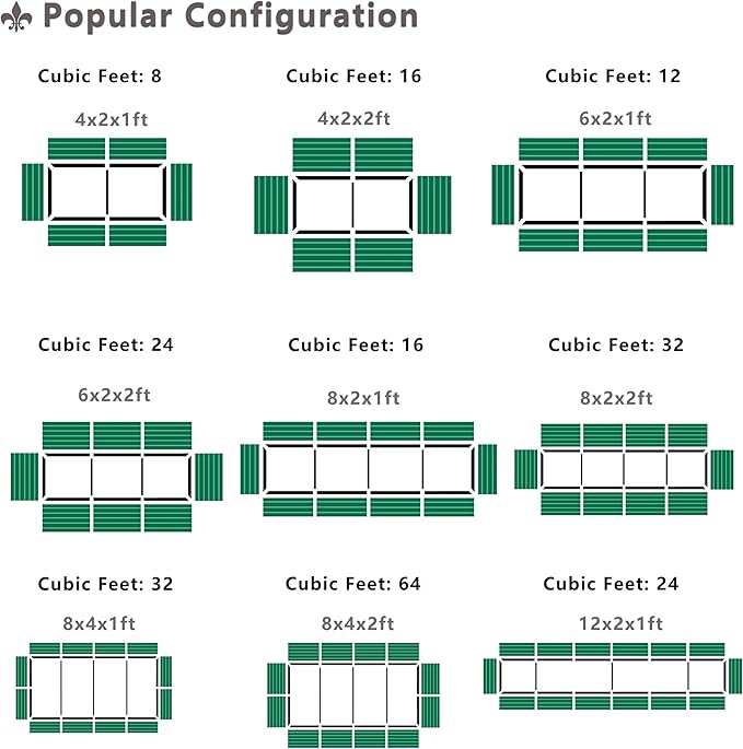 EKX 2pcs 8x2x1FT Galvanized Raised Garden Bed, Raised Garden Bed Kit-Metal Planter Box Outdoor,Planting for Vegetables, Fruits,Herbs, Flowers-Slive