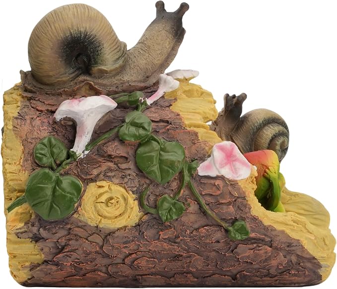 Elenon Snail Decorative Gutter Downspout Extension Statue, Gutter Guardian Rain Downspout Extender, Garden Splash Block Outdoor Sculpture for 3" × 4" Down Spouts Decor