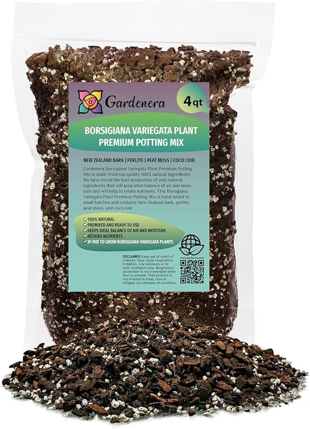 Monstera Borsigiana Soil Blend - Specially Designed for Unique Plant Needs - 4 Quart