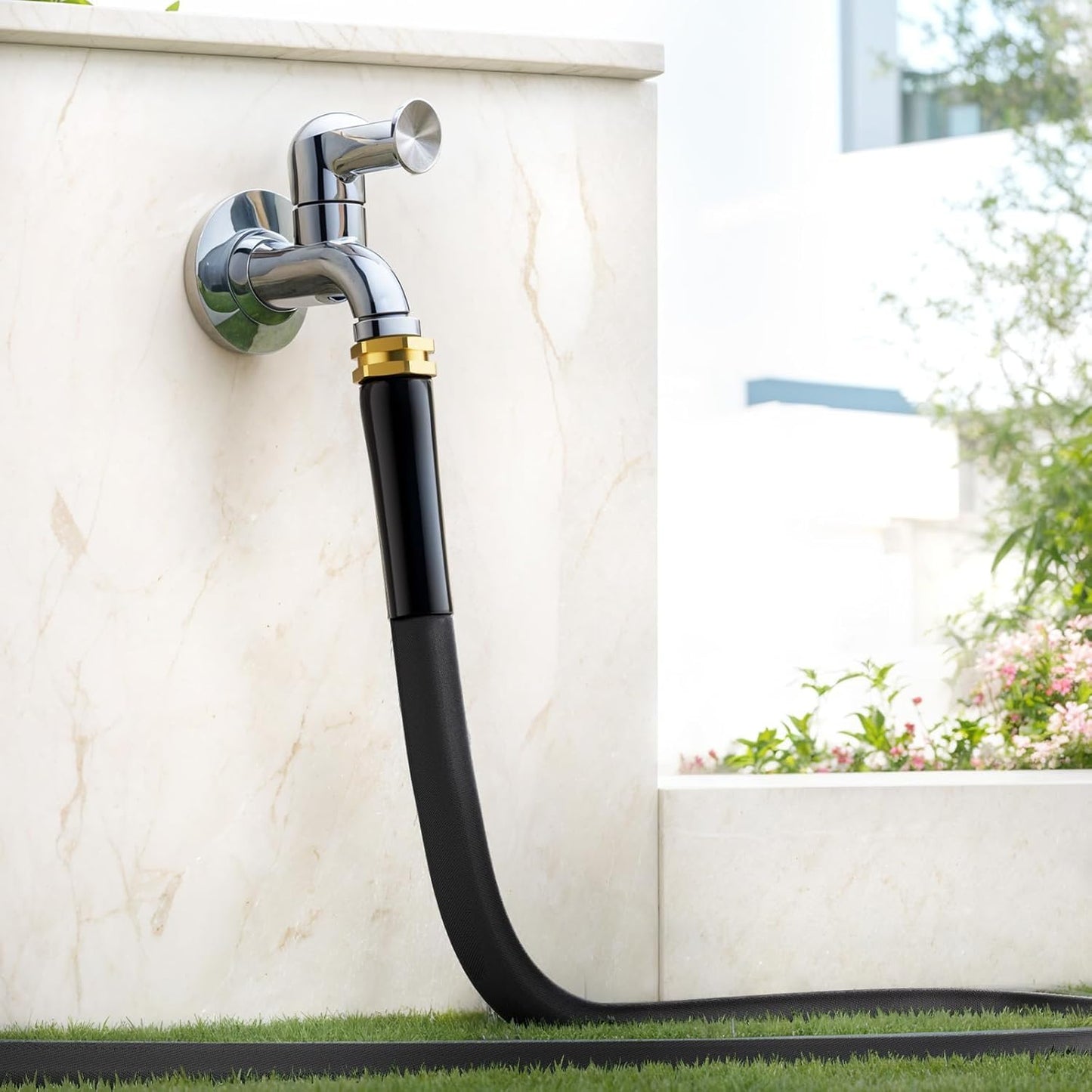 2025 Upgraded 100FT Non-Expanding Garden Hose, Lightweight, Flexible Ultra-Light Water Hose, Burst-Resistant, Lead-Free, Anti-Kink, High-Pressure