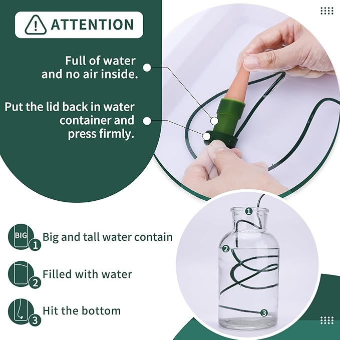 BYDOLL Plant Self-Watering Stakes Automatic Watering Terracotta Spikes for Indoor Outdoor Plants,Houseplant Insert Devices for Vacation use,Bonsai Drip Irrigation System (10 Pack)