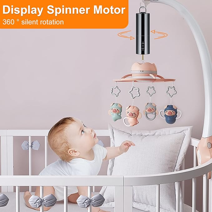 2 Pack Wind Spinner Motor Hanging Display Motor Battery Operated 20 RPM Rotating Motor Multi-Purposes for Wind Spinner Mobile Yard Decor Hanging Ornament Outdoor Sculptures-Medium Speed (2 Pcs Black)