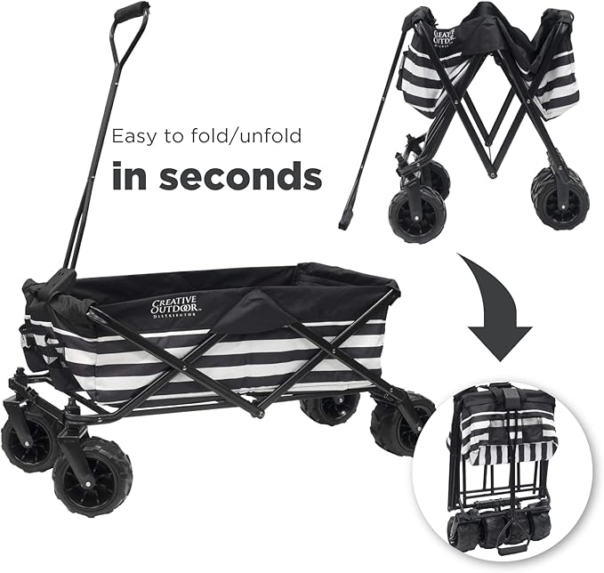 Creative Outdoor Original Folding Wagon All-Terrain Wheels