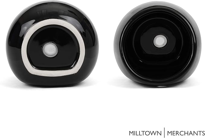 Milltown Merchants Succulent Wall Planter - Black Ceramic Mounted Vase - Plant Pot for Living Wall (1 Pack/Modern/Black)