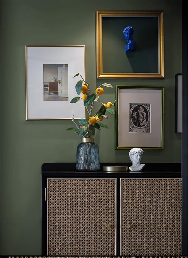 Dimoon 236''x17.7'' Green Peel and Stick Wallpaper Contact Paper Modern Self Adhesive Wall Paper Removable Renter Friendly Textured Solid Color Shelf Cabinet Vinyl Roll (236''x17.7'',Leaf Green)