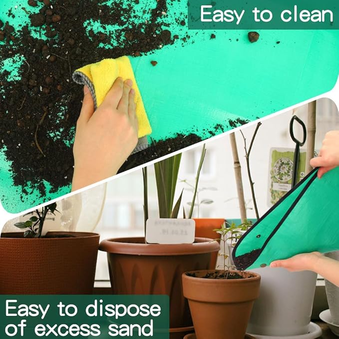 Potting Mat,Gardening Gifts,Repotting Mat,Gardening Hand Tools,Repotting Mat for Indoor Plants,Plant Mat,Gardening Tool Set,Indoor Gardening System,Gardening Gifts(Green 39.75 * 29.5 in)