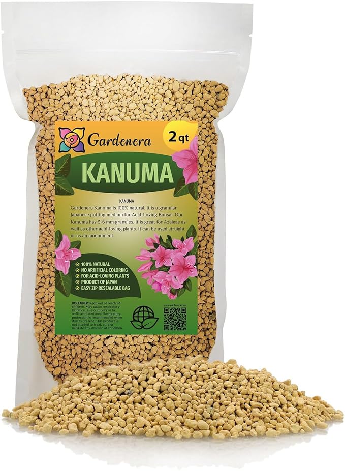 Bonsai Soil Perfection - Gardenera's Kanuma Soil Amendment for Vibrant Bonsai Growth - 2 Quart