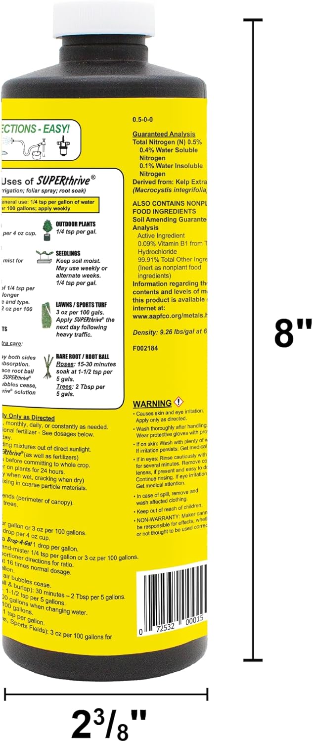 SUPERthrive Plant Vitamin Solution, 1 Pint