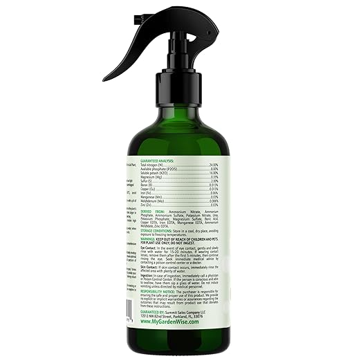 Peace Lily Foliar Spray - 3-1-2 Plant Fertilizer - Premium Spray for Indoor Plants with Essential Nutrients - Peace Lily Plant Food & Fertilizer - Ready-to-Use (16 OZ)