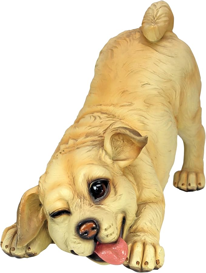 Design Toscano QM14003 Lover Boy Puppy Dog Statue,full color