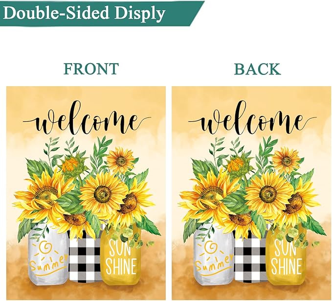 Seasonal Garden Flags Set of 12 Double Sided 28 x 40 Inch Yard Flags, Large House Flags for Outside, Fall Winter Halloween Christmas Outdoor Flags, Holiday Garden Flags for All Seasons