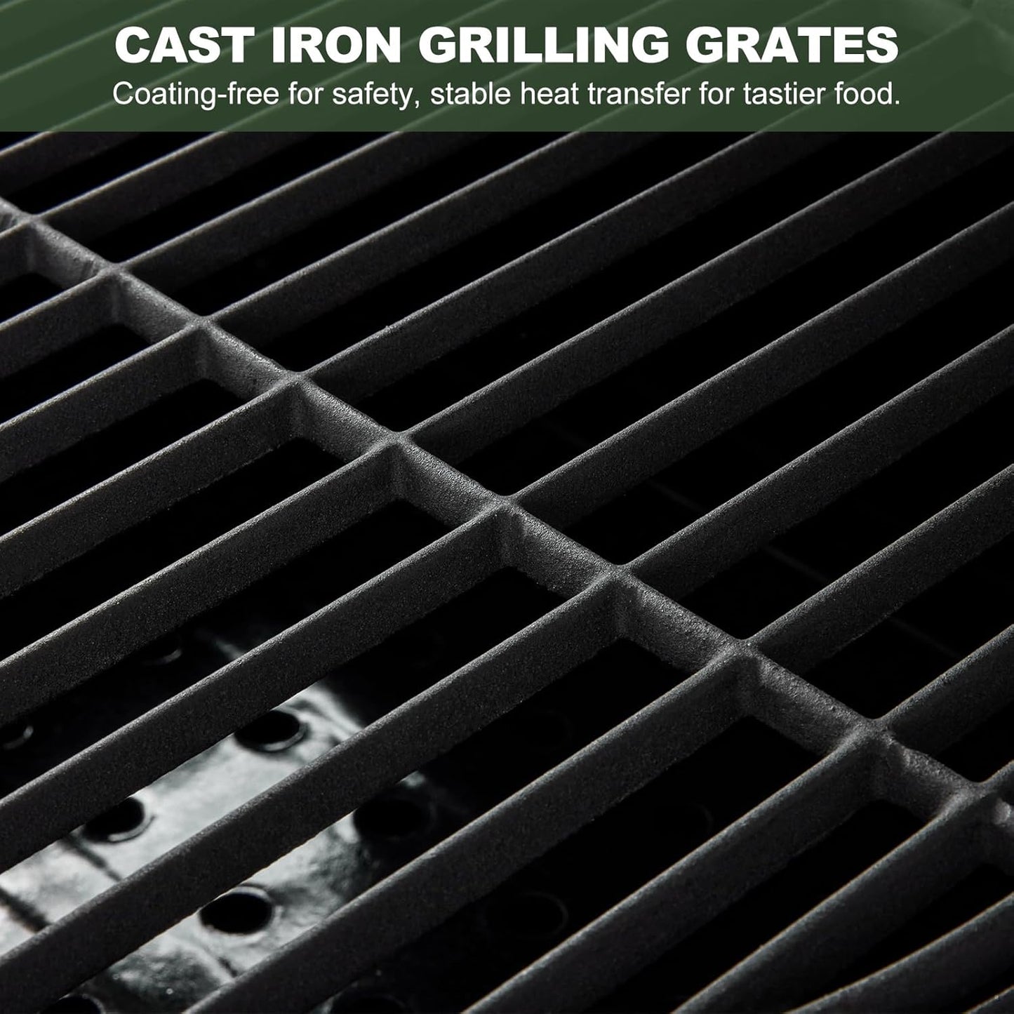 Charcoal Grill, BBQ Grill Charcoal Grill with Pull-Out Grease Tray for Outdoor Patio Backyard (Cast Iron Grate)