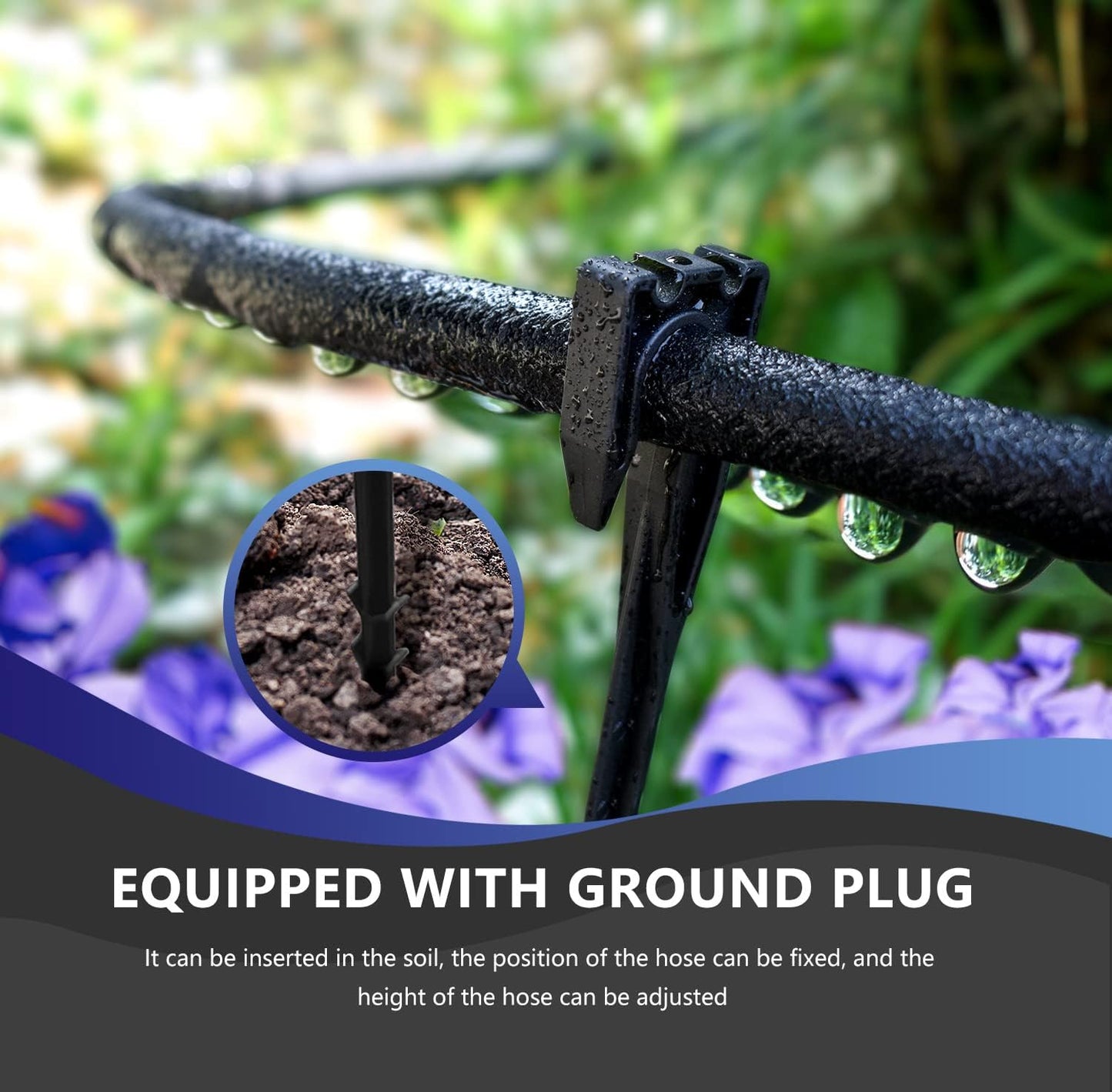 3 Pack Soaker Hose 25 FT, 1/2’’ Diameter Heavy Duty Soaker Hoses 75 FT for Garden Beds To Save 70% Water, Short Drip Soaker Hose for Vegetable Beds (3 Pack 25 FT)