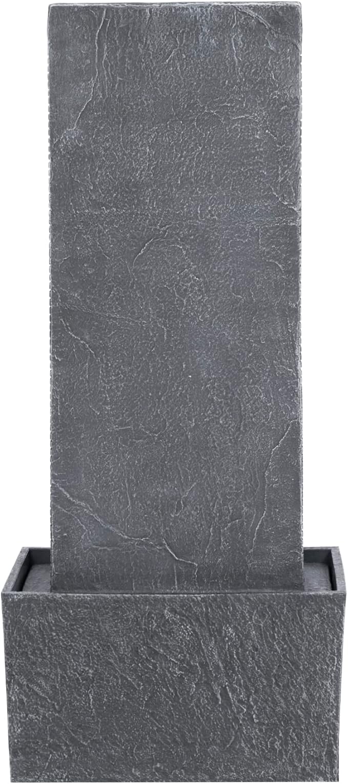 Teamson Home Demeter 29 inch Outdoor Water Fountain with LED Lights