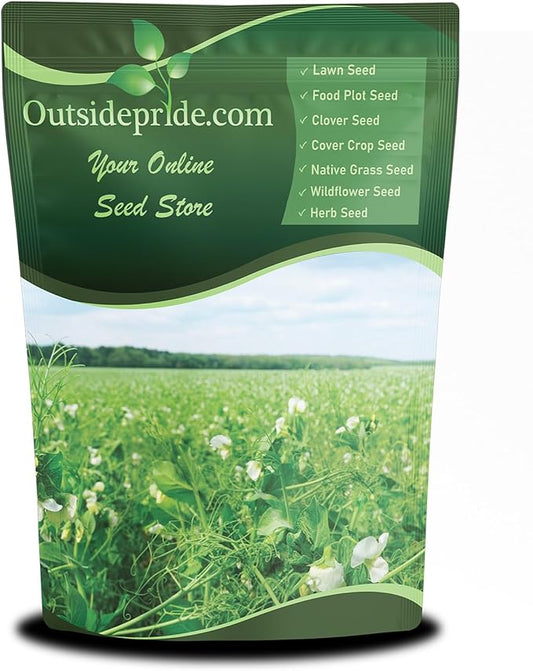 Outsidepride Dundale Spring Field Peas Seeds - 1 lb. Annual, High-Protein Legume & Cover Crop Seeds for Forage, Food Plot, Gardens & Pastures - Ideal for Improving Soil Health, & Erosion Control