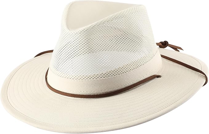 Home Prefer Cotton Summer Fedora Hat Wide Brim Sun Hats for Men Women UPF 50+ Sun Protection Cap for Fishing Hiking