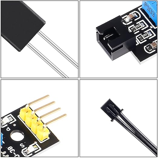 Alinan 2Sets Resistive Soil Moisture Sensor, Humidity Detector with Corrosion Resistant Probe, Digital Analog Signal Output for Garden Automatic Watering System