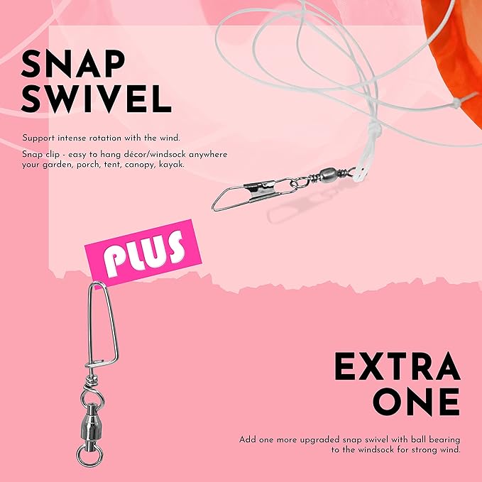 emma kites Royal Angelfish Windsock 30-inches Colorful Hanging Décor for Home Garden Backyard Deck Canopy Party Bike Flag