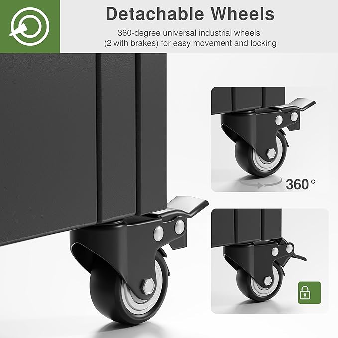 Casaphoria Metal Raised Garden Bed with Trellis and Wheels, 72"x35"x16" Arched Planter Box for Climbing Plants, Vegetables & Vines, Features Drainage Holes and Privacy Screen (Black-Grid)