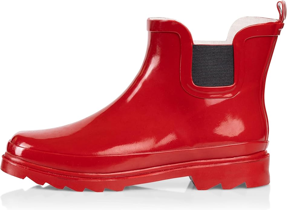 NORTY - Womens Ankle Rain Boots - Ladies Waterproof Winter Spring Garden Boot runs ½ size large