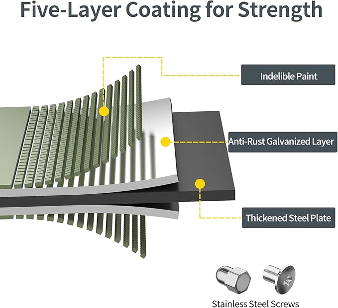 Kesfitt Raised Garden Bed Kit,Outdoor Galvanized Planter Raised Boxes with Safety Edging and Gloves,Large Metal Raised Garden Beds for Gardening Vegetables,Fruits,Flower(4x2x1FT)