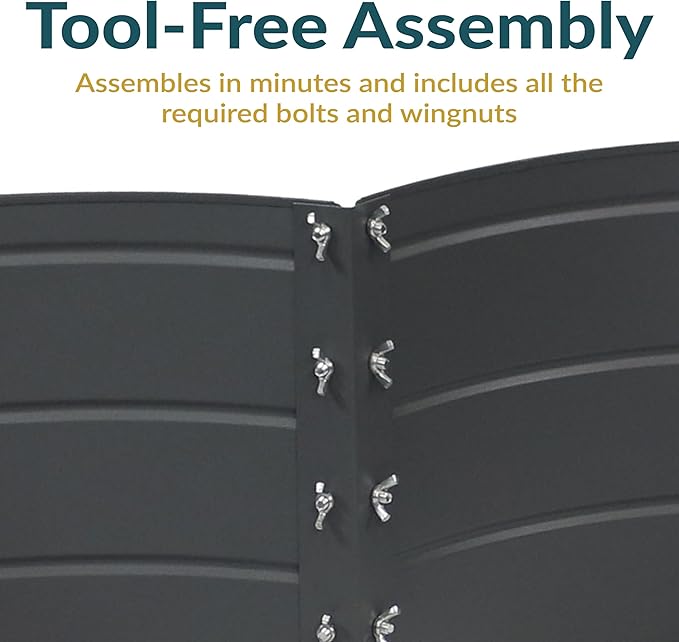 Sunnydaze Galvanized Raised Garden Bed - Metal Raised Bed for Gardening - Outdoor Planter Box for Flowers, Plants, and Vegetables - Gray - 12” H Clover