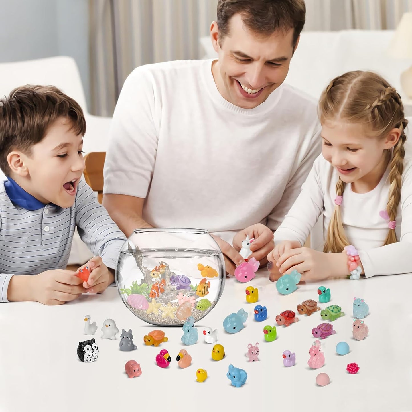 150 Pcs Mini Resin Animals, Miniature Animals to Hide Luminous Tiny Figurines Bulk Glow in The Dark Bulk for Fairy Garden Aquarium