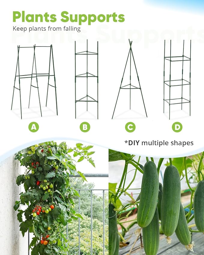 Quictent Galvanized Raised Garden Bed 4x3x1 Ft Metal Planter Box for Vegetables Bottomless for Backyard, Include 1 Tomato Cage, Silver