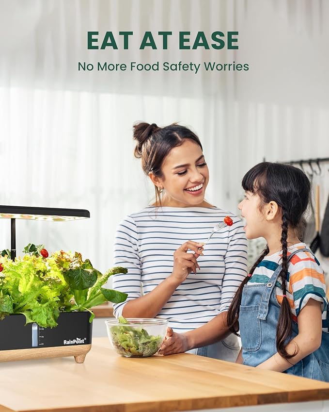 RAINPOINT Indoor Hydroponics Growing System,13 Pods Hydroponic Garden Planter, Vegetable Growing System Kit, Kitchen for Women, Hydro Garden Herb Grower