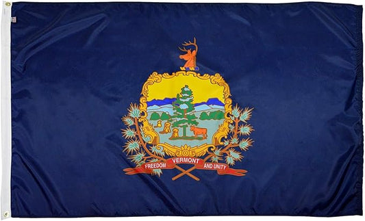 FlagSource Vermont Nylon State Flag, Made in the USA, 3x5'