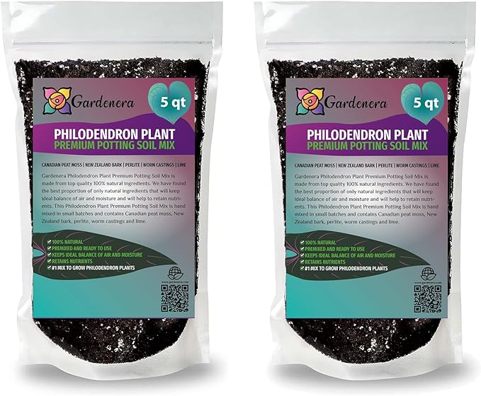 Philodendron Potting Mix - Crafted for Superior Performance and Green Foliage - 10 QUARTS